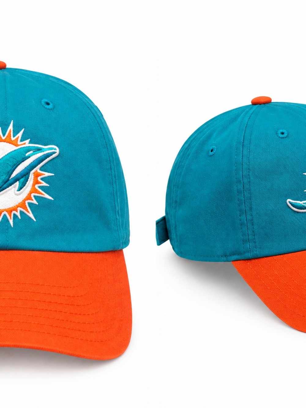 Miami Dolphins Teal & Orange Baseball Hat. New without tags!